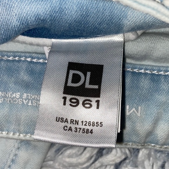 DL1961 Margaux Instasculpt Ankle Skinny Distressed Stretch Blue Jeans Size 29 - Picture 9 of 13